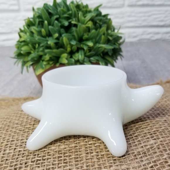 Vintage Milk Glass Turtle Trinket Dish - Picture 4 of 8